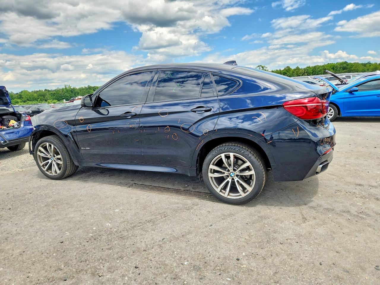 2015 Bmw X6 Xdrive35i Black vin: 5UXKU2C55F0F94823