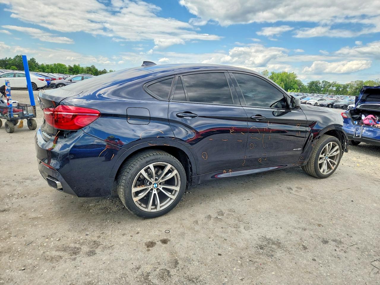 2015 Bmw X6 Xdrive35i Black vin: 5UXKU2C55F0F94823