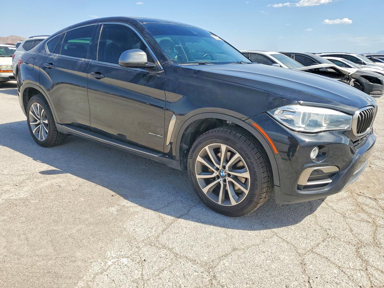 2015 Bmw X6 Xdrive35i Black vin: 5UXKU2C55F0F95521