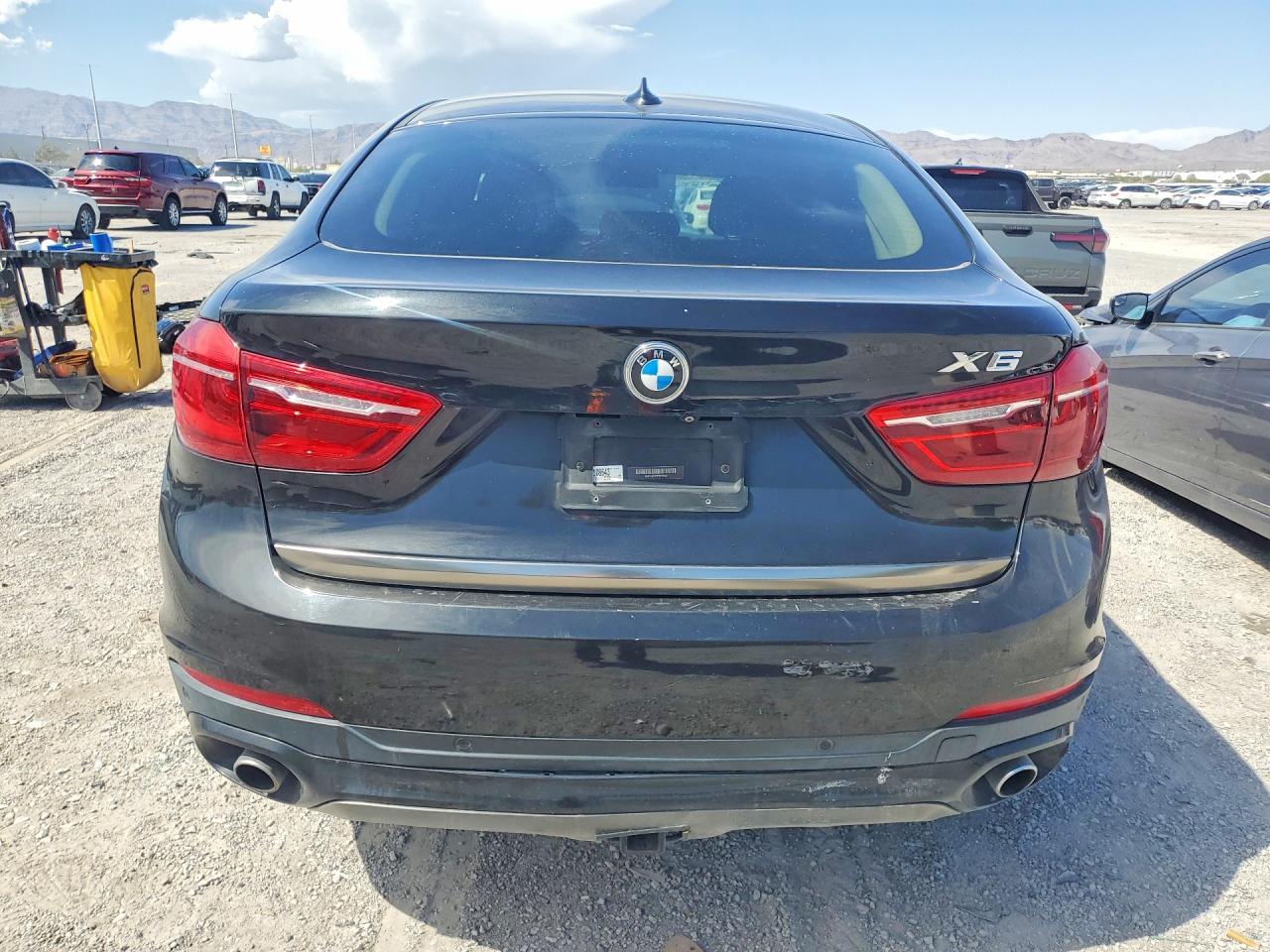 2015 Bmw X6 Xdrive35i Black vin: 5UXKU2C55F0F95521