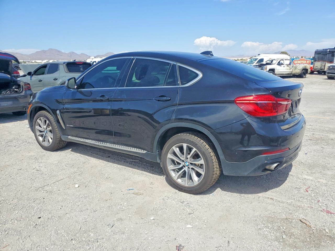 2015 Bmw X6 Xdrive35i Black vin: 5UXKU2C55F0F95521