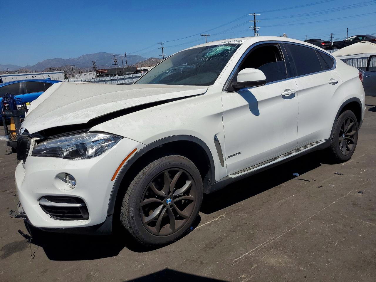 2015 Bmw X6 Xdrive35i White vin: 5UXKU2C57F0F96055