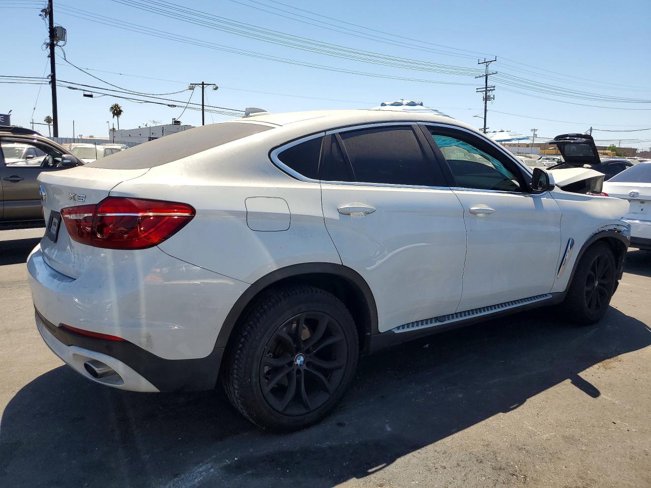2015 Bmw X6 Xdrive35i White vin: 5UXKU2C57F0F96055
