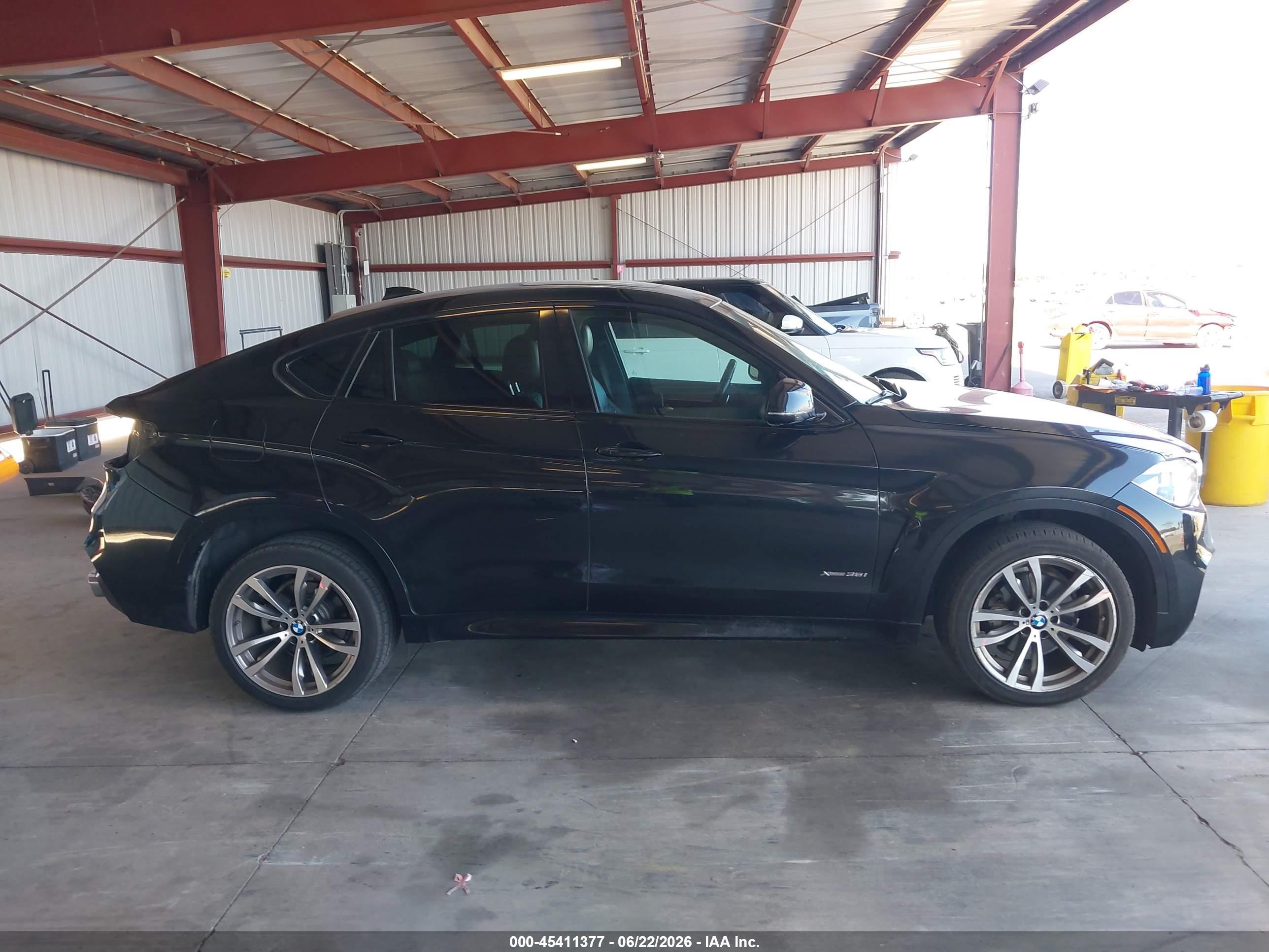 2015 Bmw X6 Xdrive35i Black vin: 5UXKU2C58F0F95075