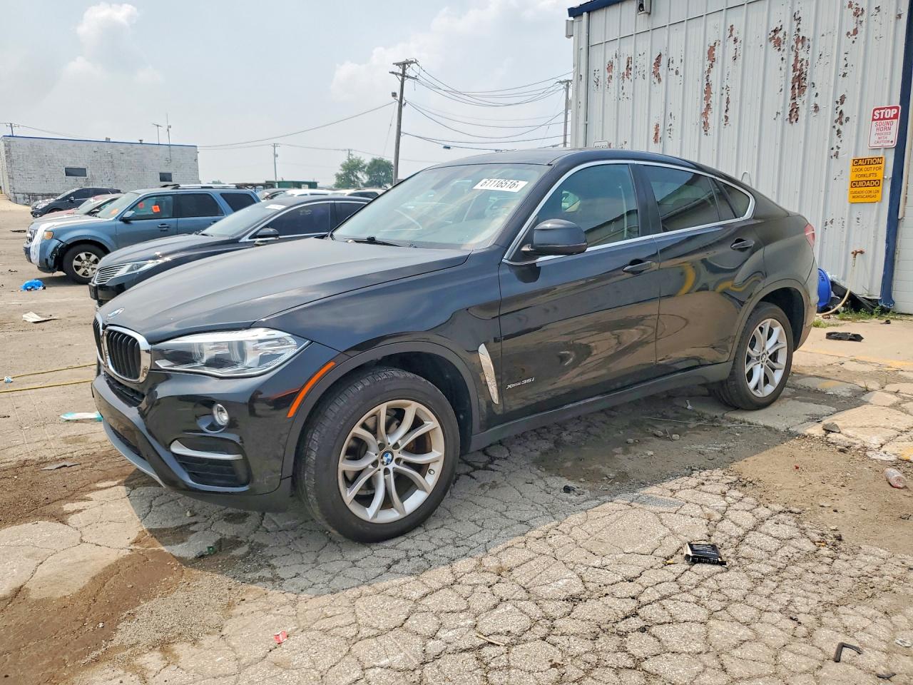 2015 Bmw X6 Xdrive35i Черный vin: 5UXKU2C58F0F95271