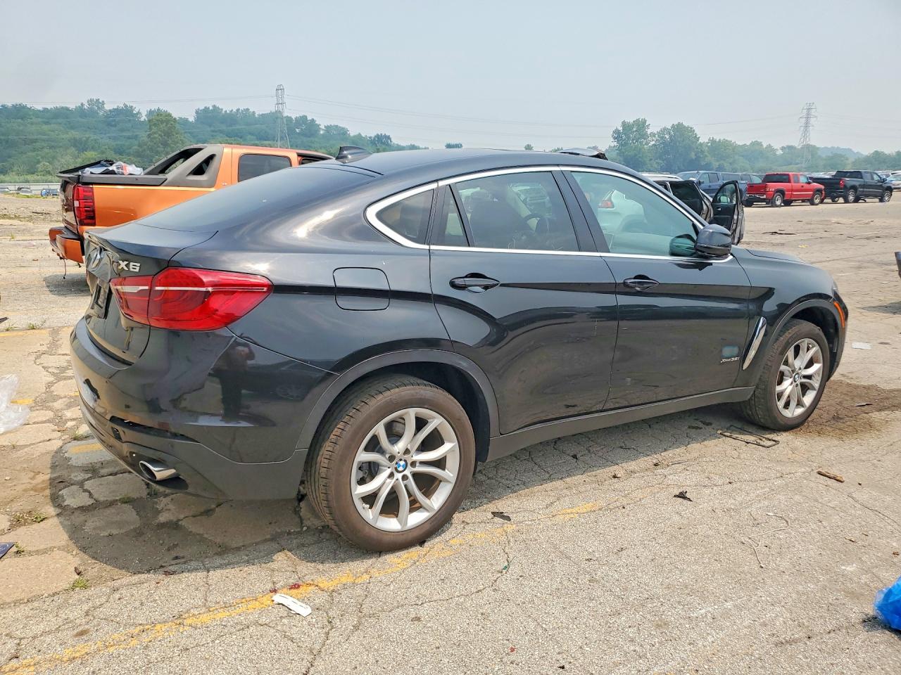 2015 Bmw X6 Xdrive35i Black vin: 5UXKU2C58F0F95271