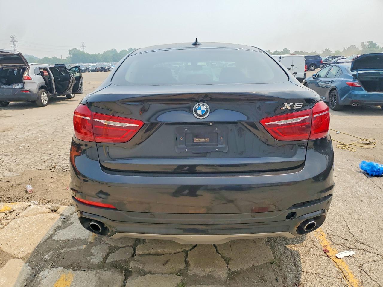 2015 Bmw X6 Xdrive35i Black vin: 5UXKU2C58F0F95271