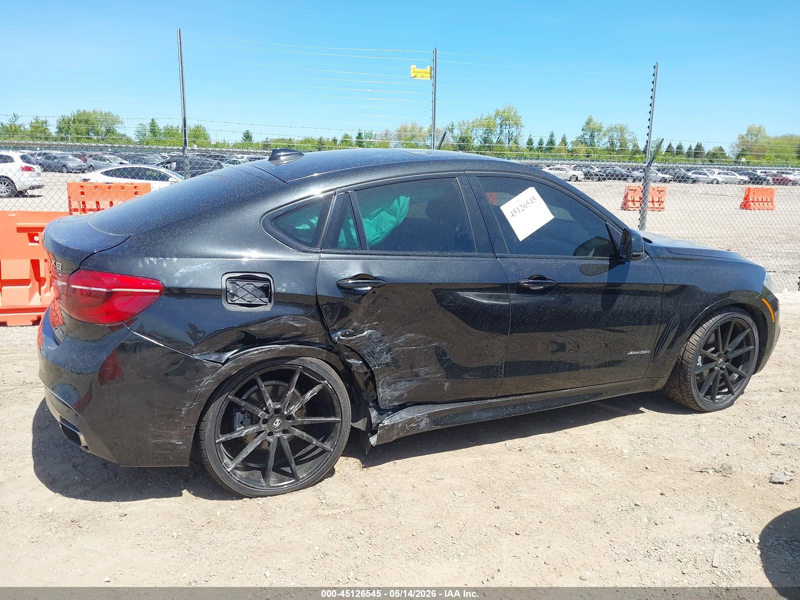 2015 Bmw X6 Xdrive35i Black vin: 5UXKU2C58F0N77530
