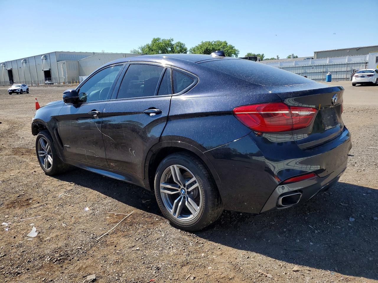 2015 Bmw X6 Xdrive35i Blue vin: 5UXKU2C58F0N77849