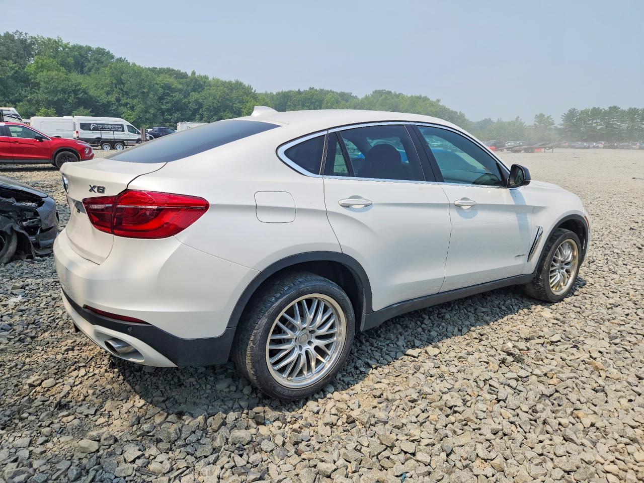 2015 Bmw X6 Xdrive35i White vin: 5UXKU2C59F0N75835