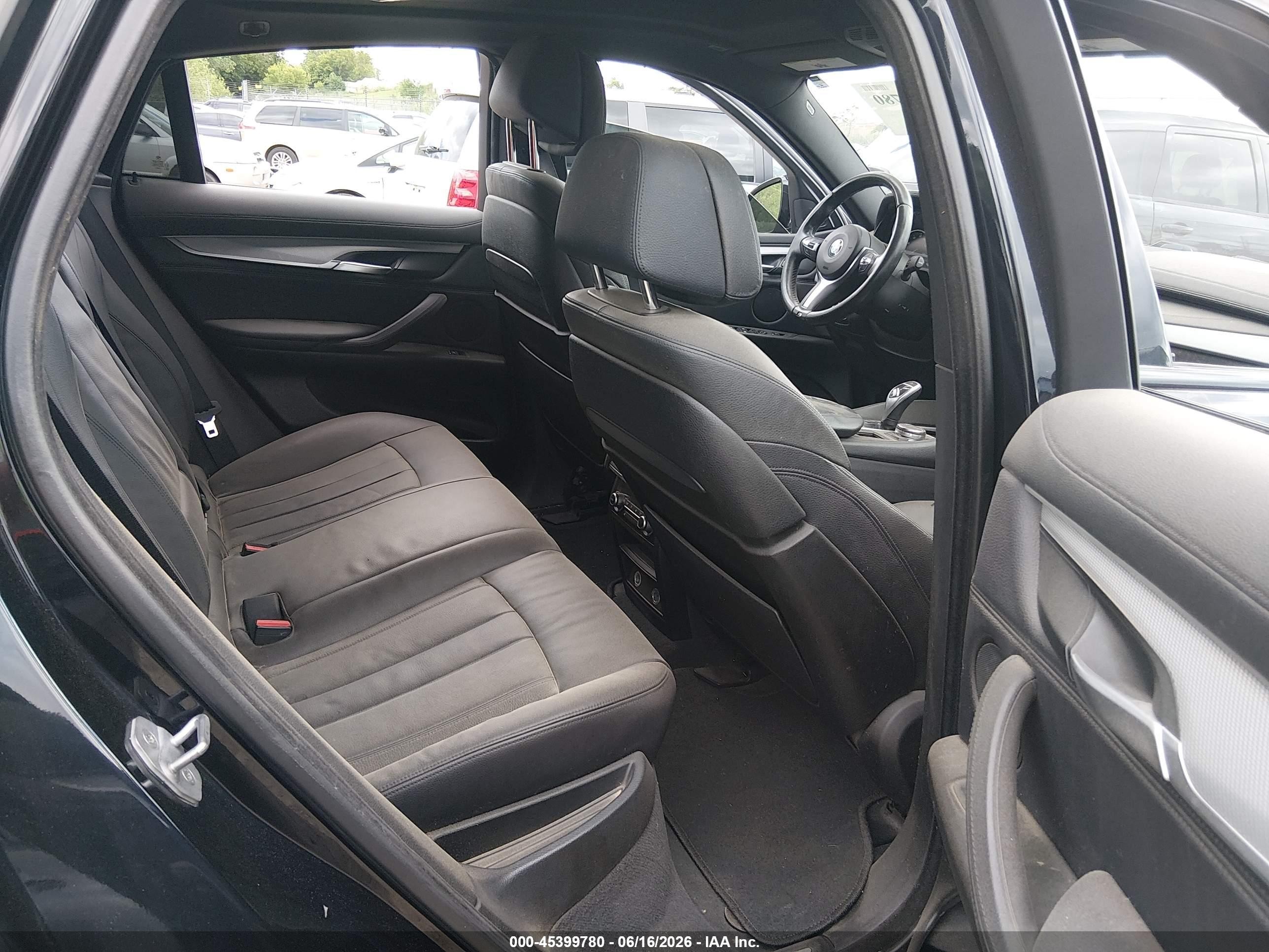 2015 Bmw X6 Xdrive35i Black vin: 5UXKU2C5XF0F95952