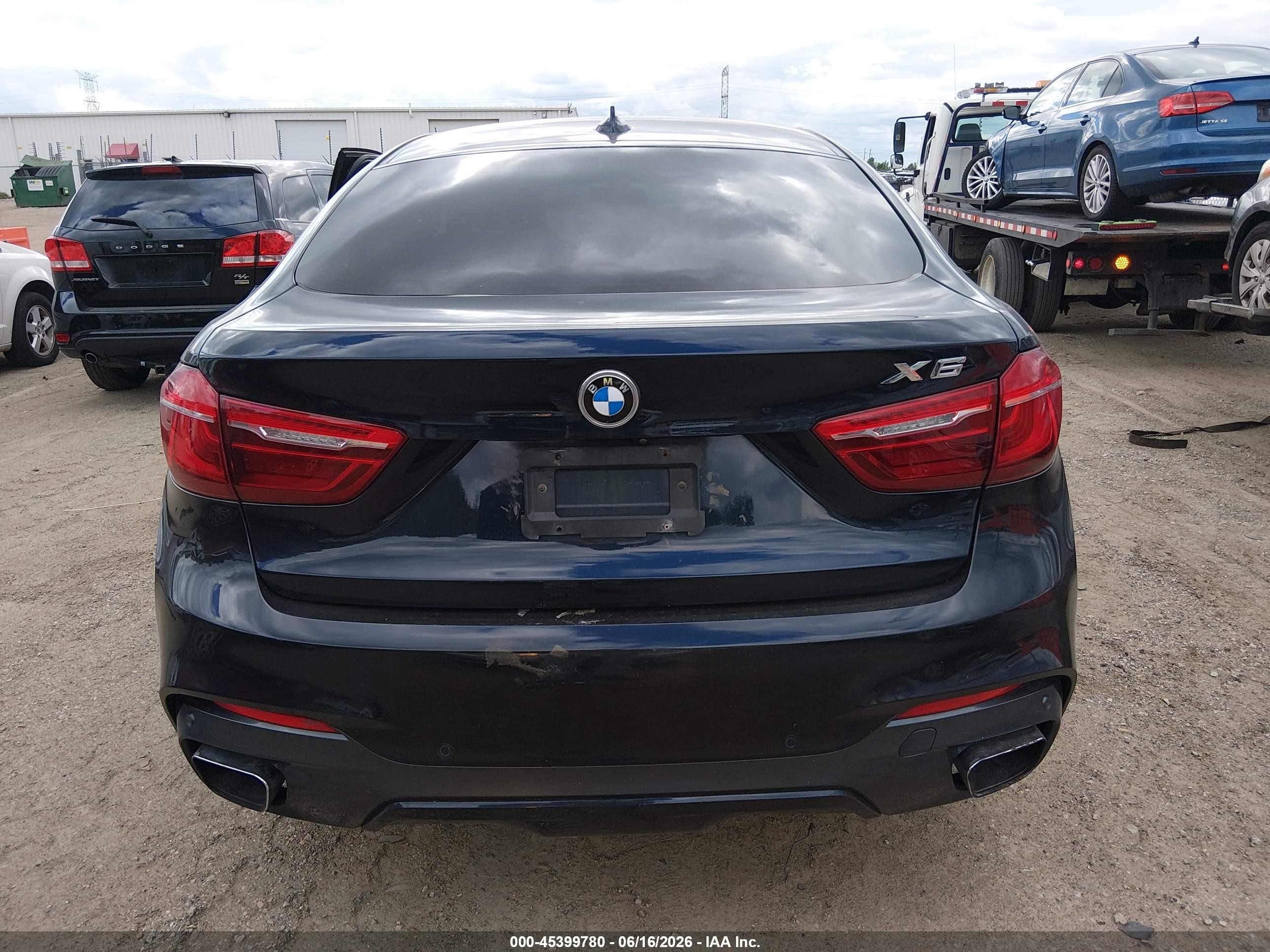 2015 Bmw X6 Xdrive35i Black vin: 5UXKU2C5XF0F95952