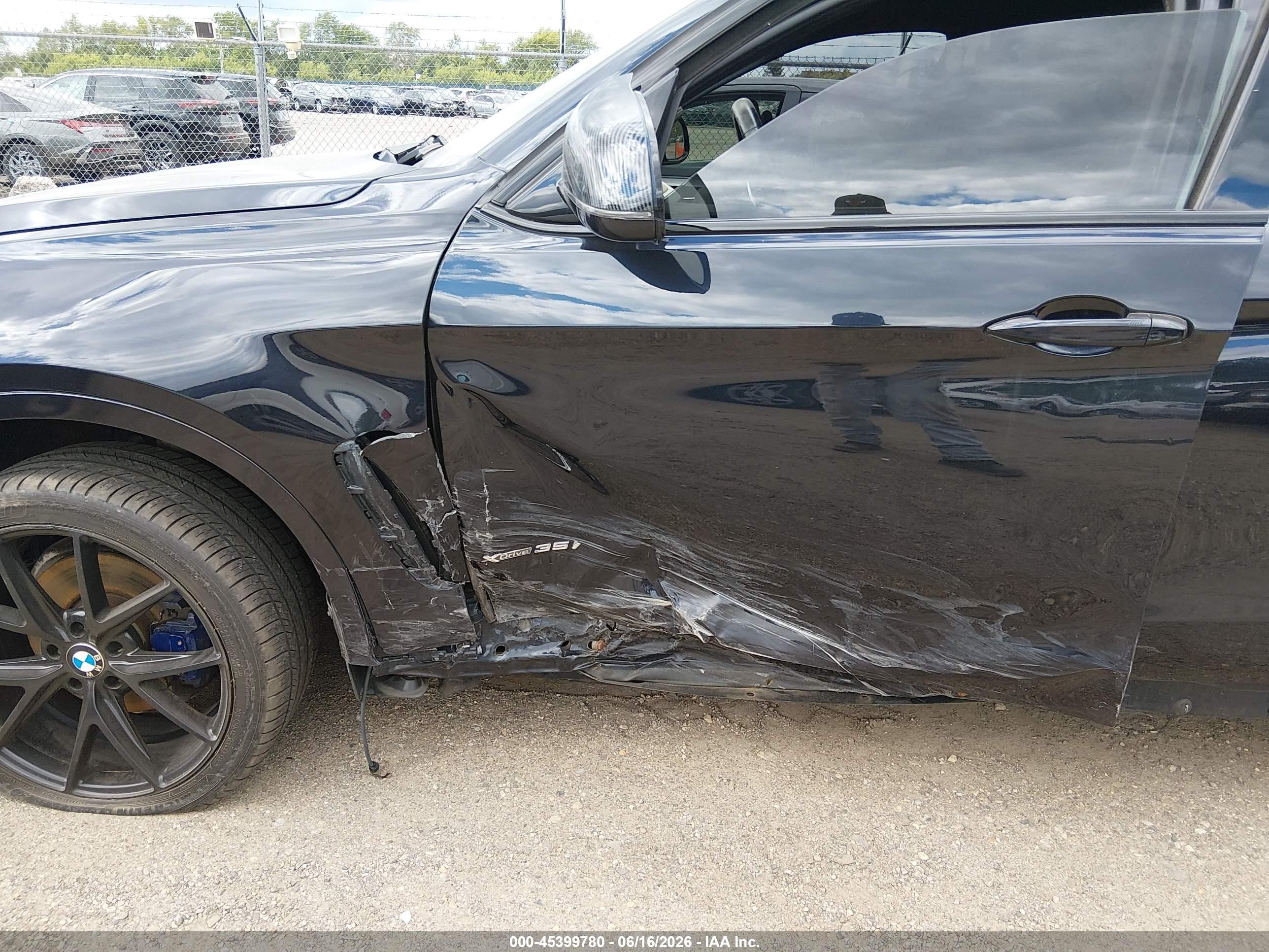 2015 Bmw X6 Xdrive35i Black vin: 5UXKU2C5XF0F95952