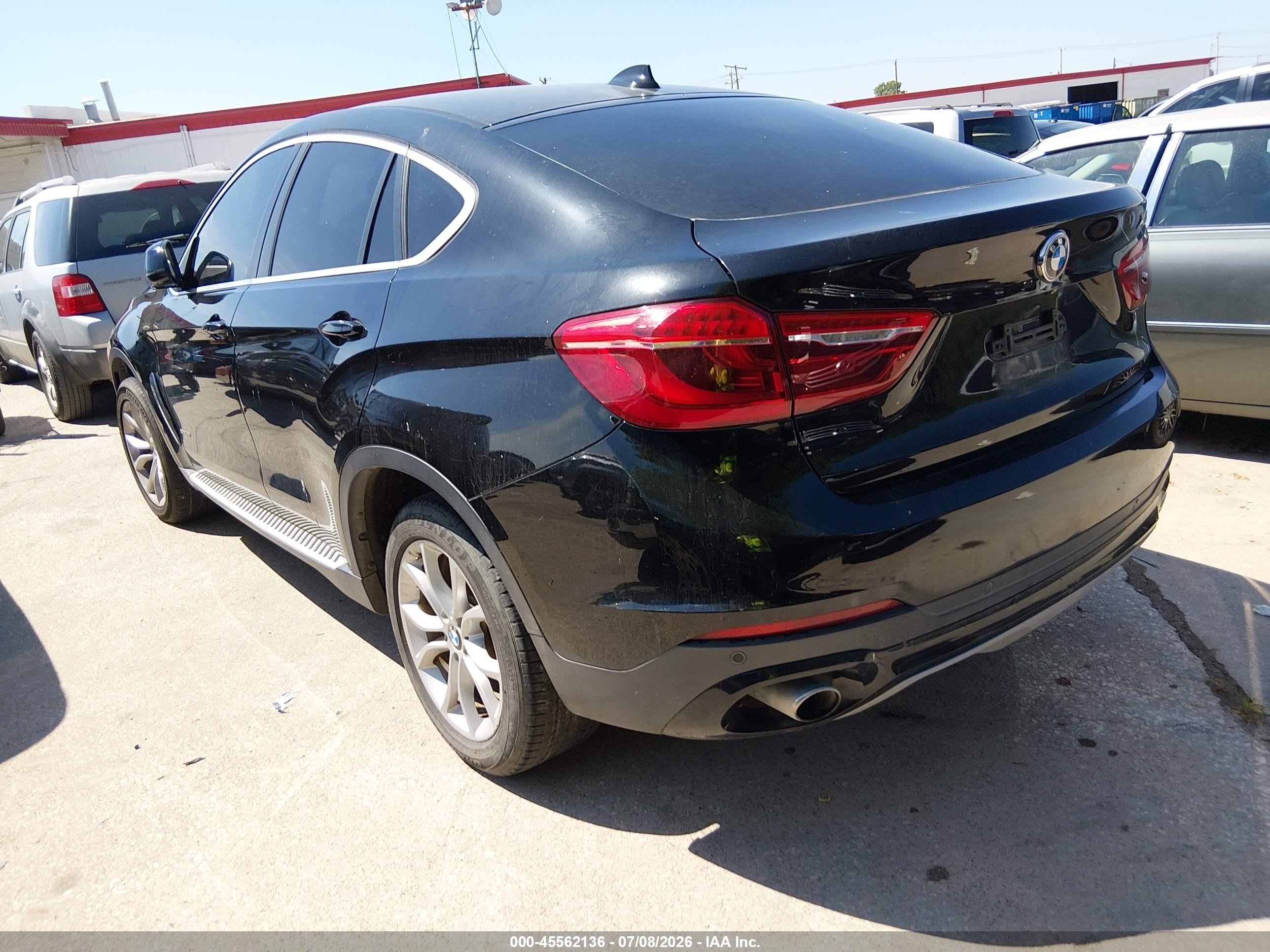 2015 Bmw X6 Xdrive35i Black vin: 5UXKU2C5XF0F96292