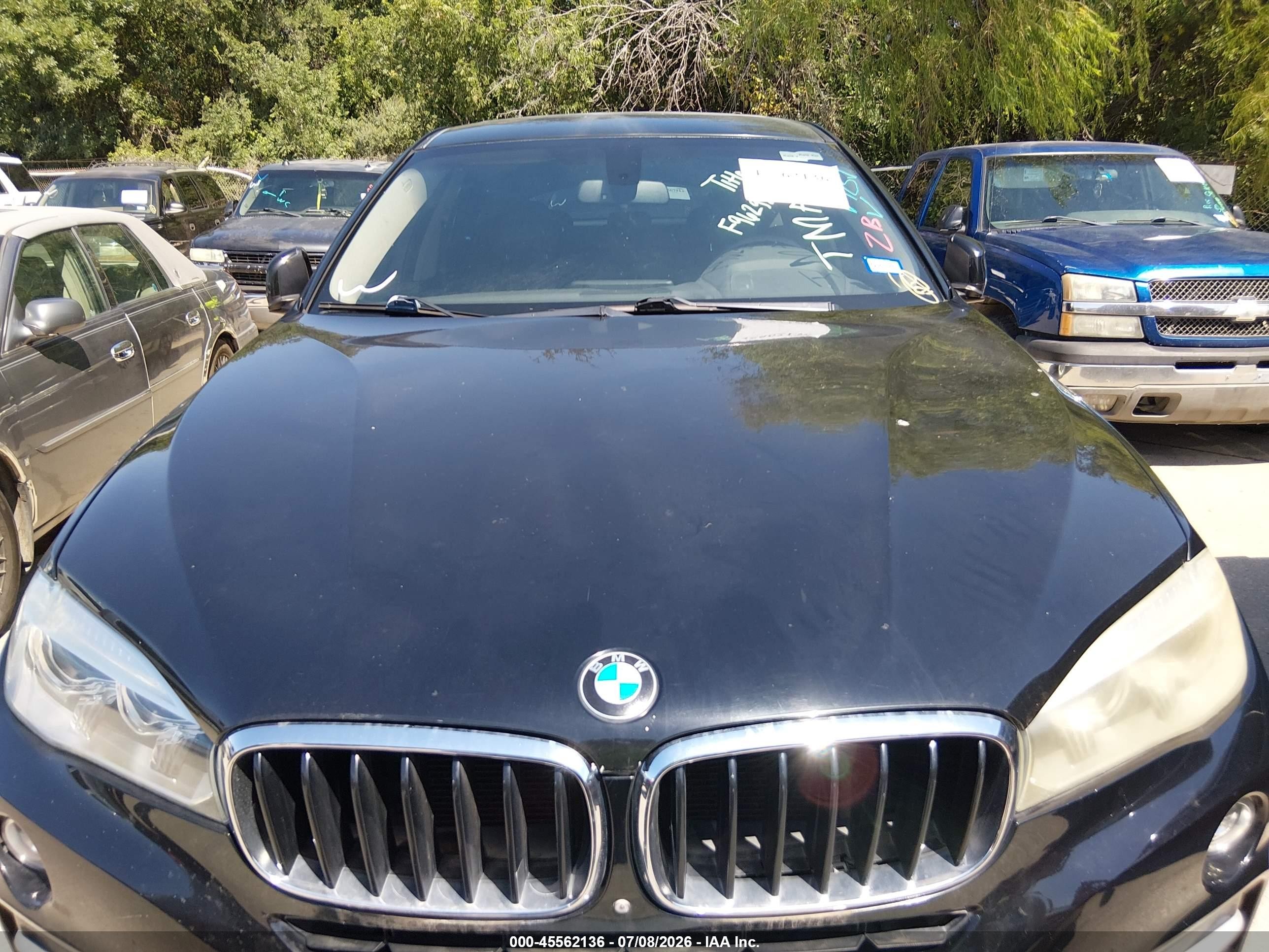 2015 Bmw X6 Xdrive35i Black vin: 5UXKU2C5XF0F96292