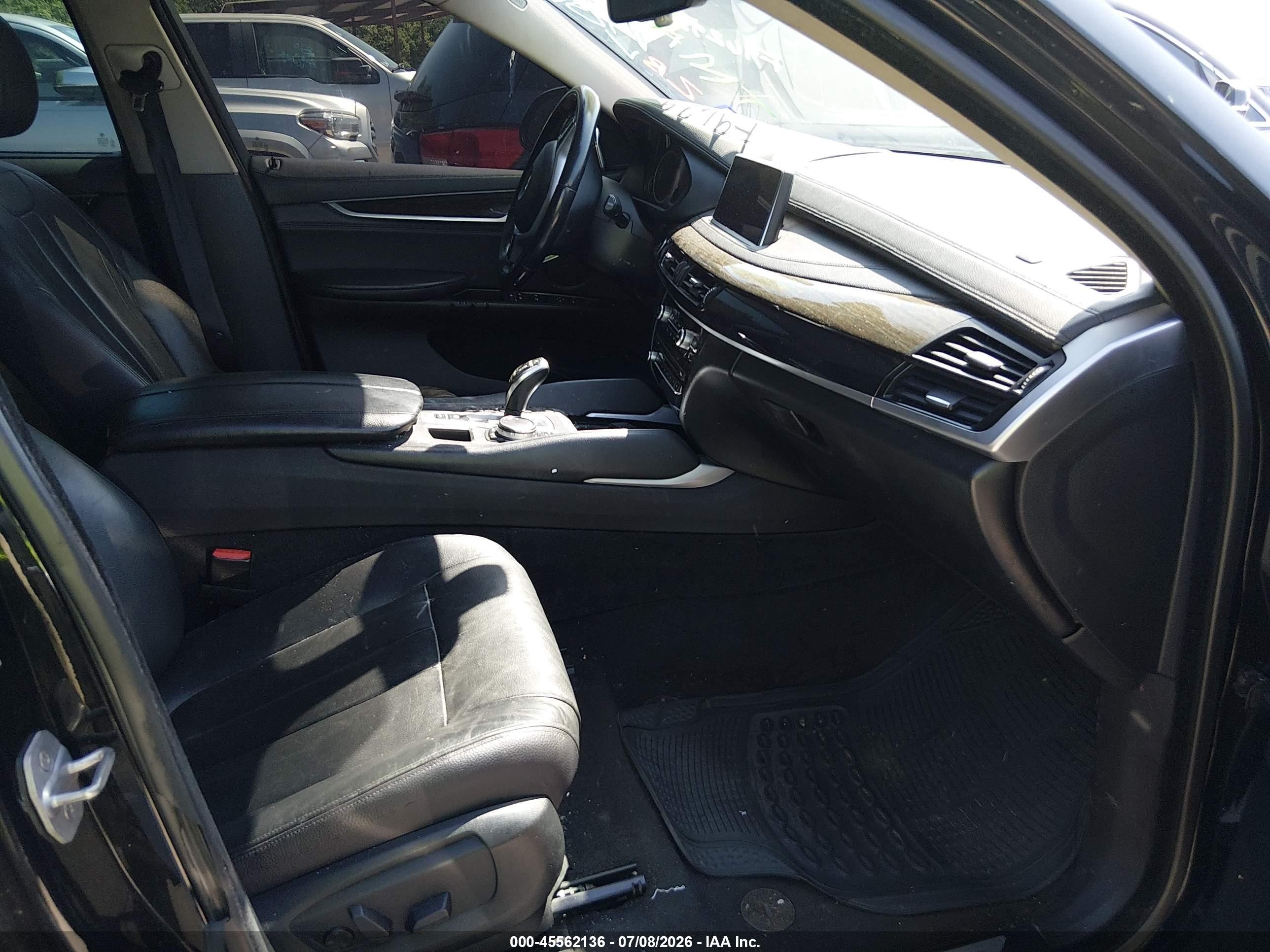 2015 Bmw X6 Xdrive35i Black vin: 5UXKU2C5XF0F96292