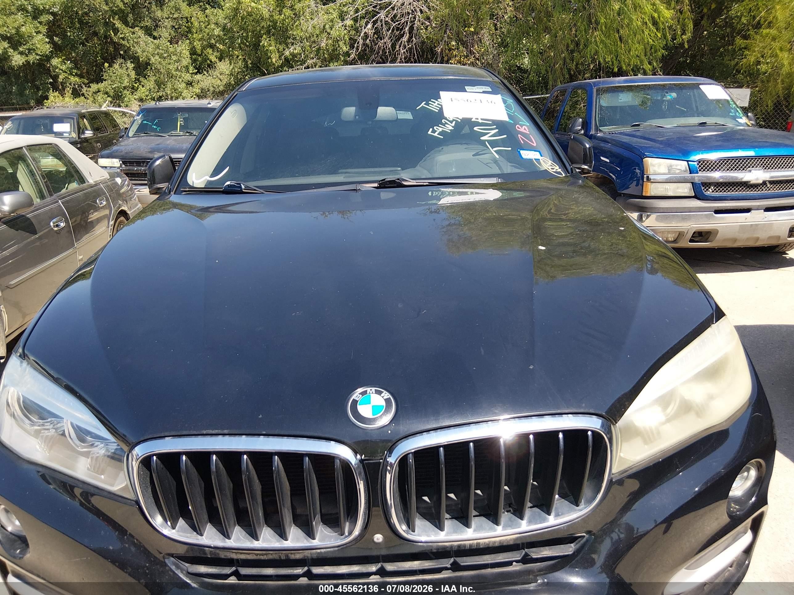 2015 Bmw X6 Xdrive35i Black vin: 5UXKU2C5XF0F96292