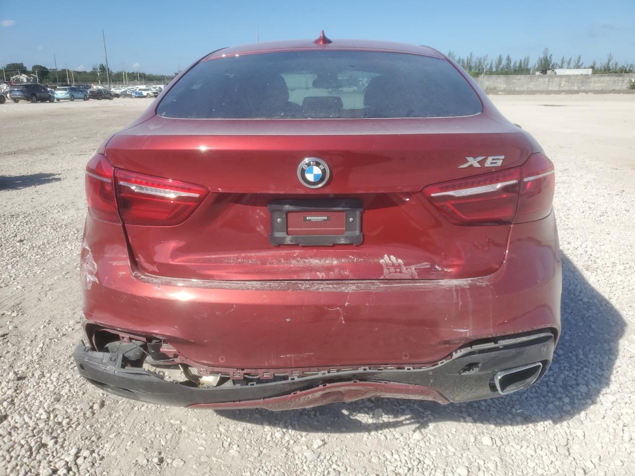 2018 Bmw X6 Xdrive35i Red vin: 5UXKU2C5XJ0X49212