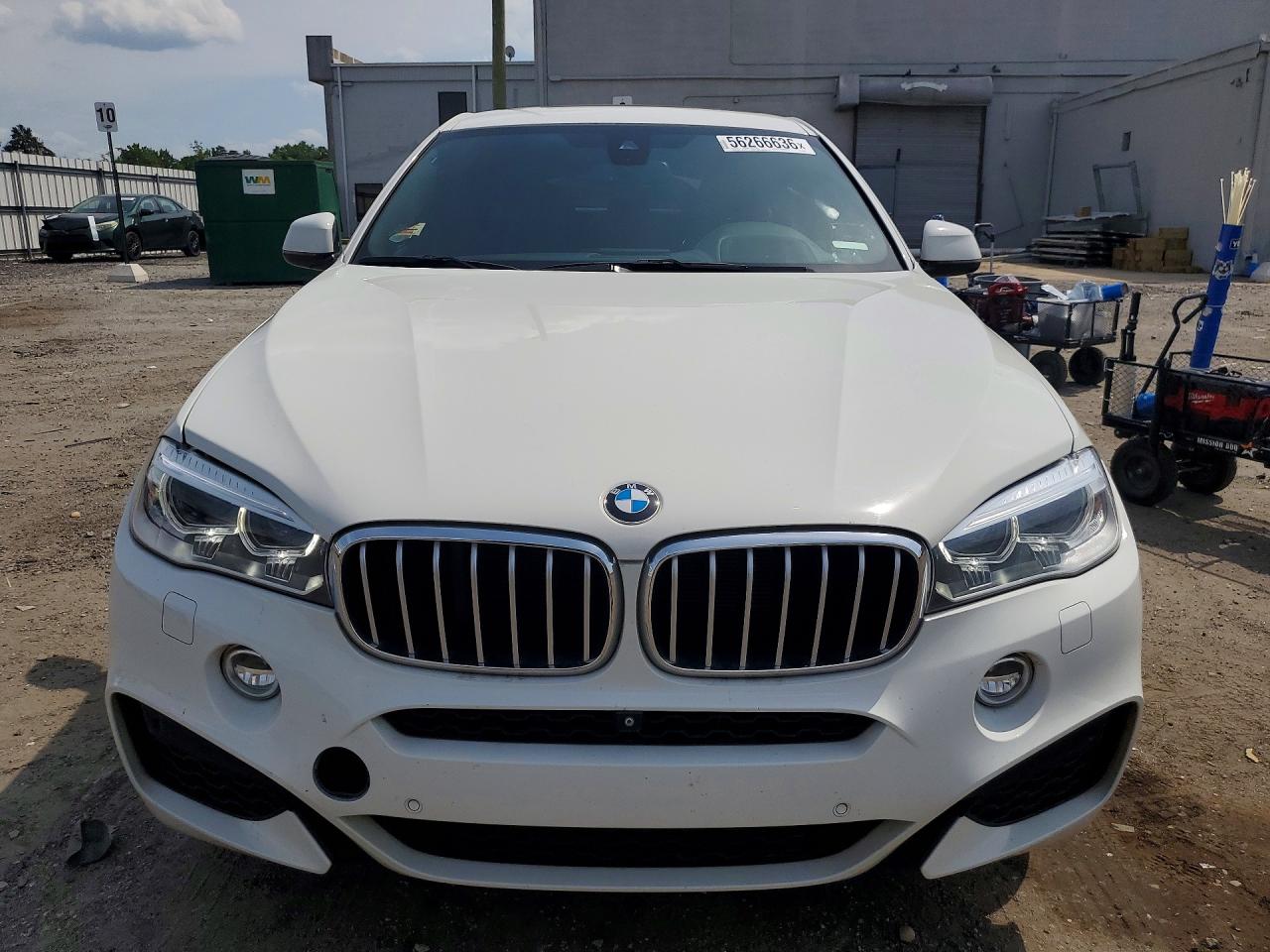 2015 Bmw X6 Xdrive50i White vin: 5UXKU6C52F0F94334