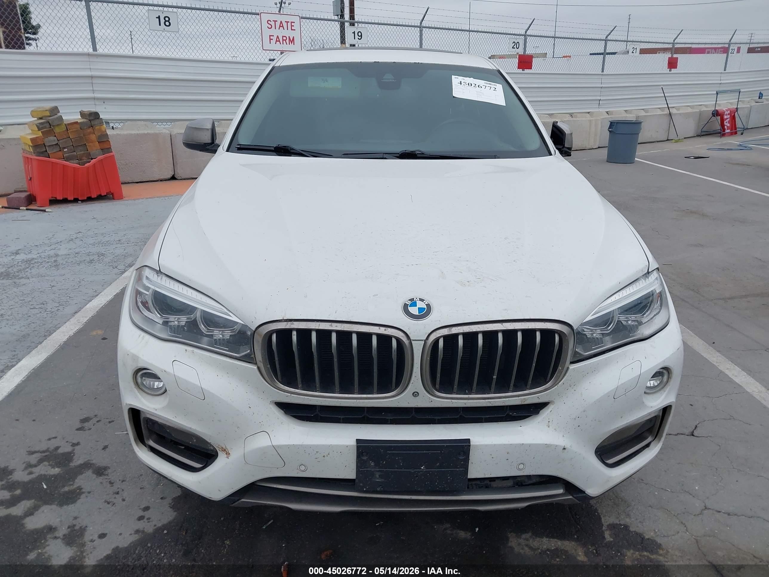 2016 Bmw X6 Xdrive50i White vin: 5UXKU6C52G0R34158