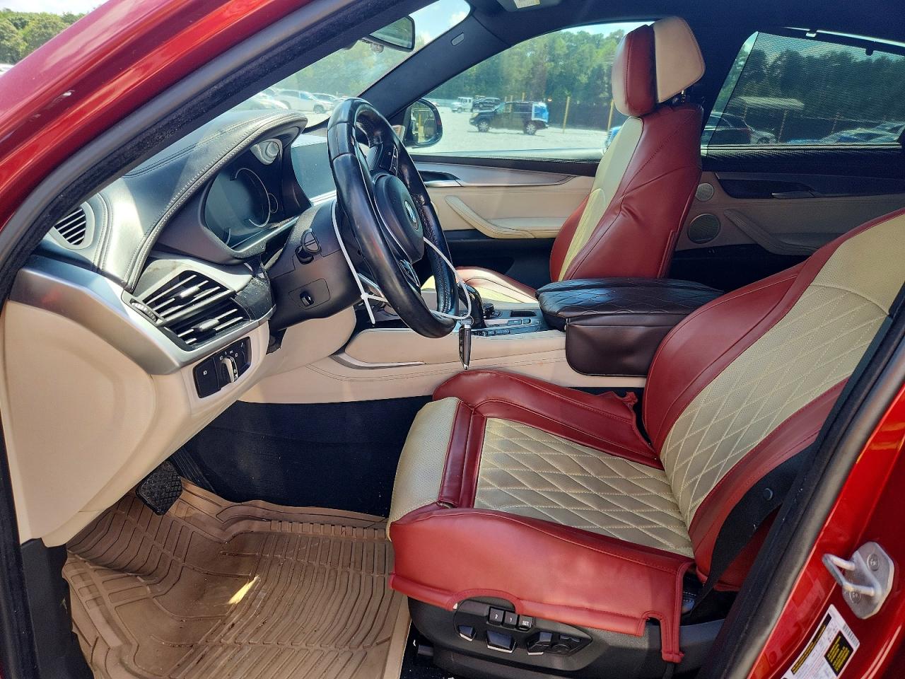 2015 Bmw X6 Xdrive50i Burgundy vin: 5UXKU6C54F0F94206