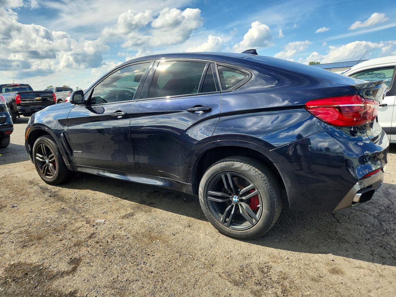 2015 Bmw X6 Xdrive50i Blue vin: 5UXKU6C54F0F94383