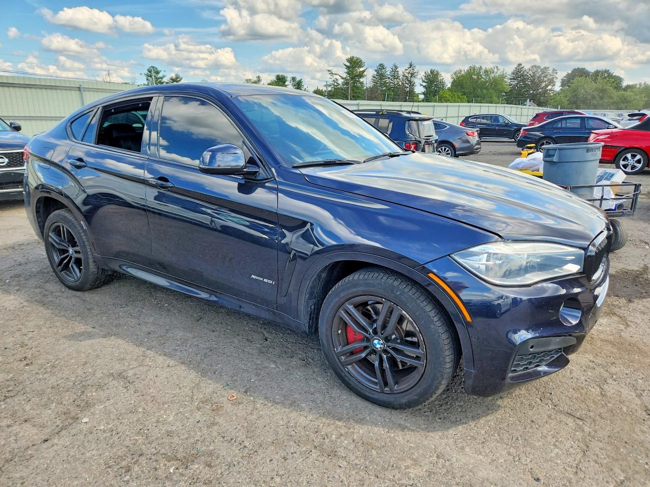 2015 Bmw X6 Xdrive50i Blue vin: 5UXKU6C54F0F94383