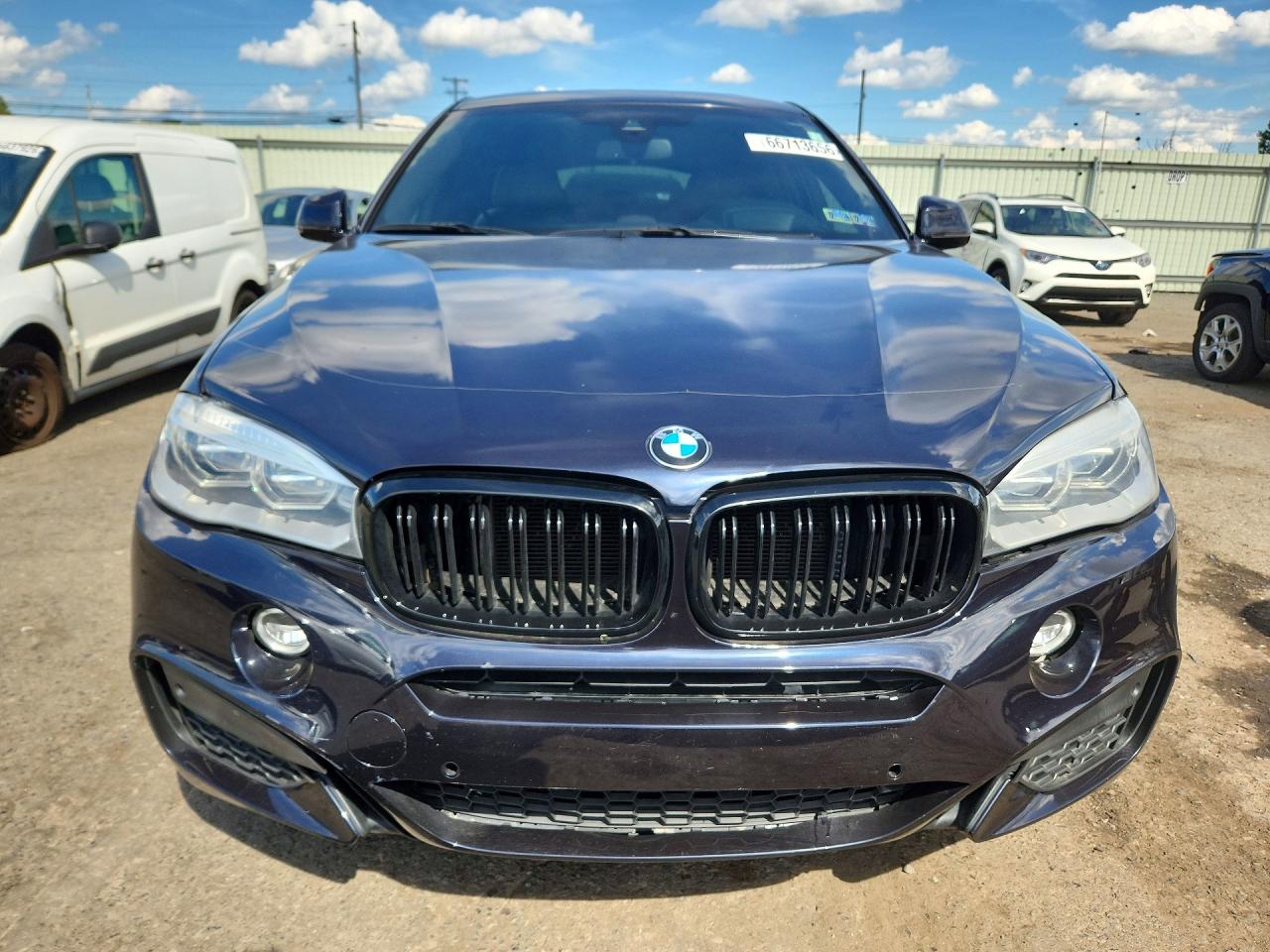 2015 Bmw X6 Xdrive50i Blue vin: 5UXKU6C54F0F94383