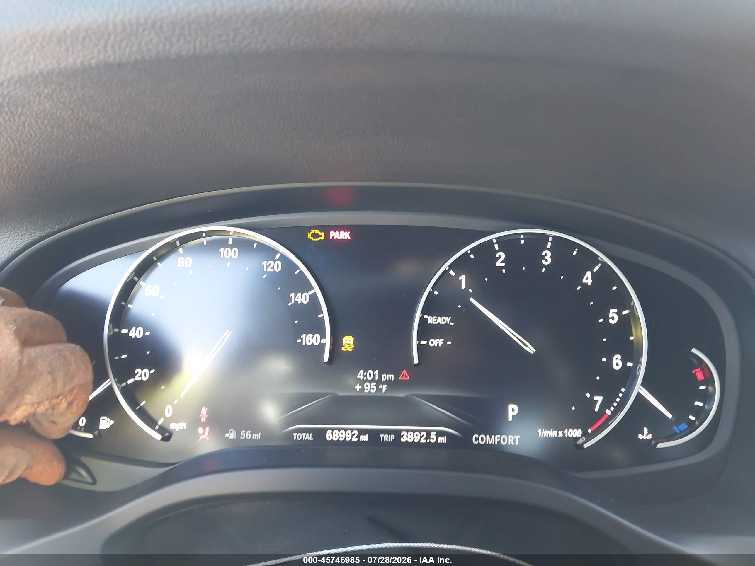 2019 Bmw X3 Sdrive30i Black vin: 5UXTR7C52KLE96098