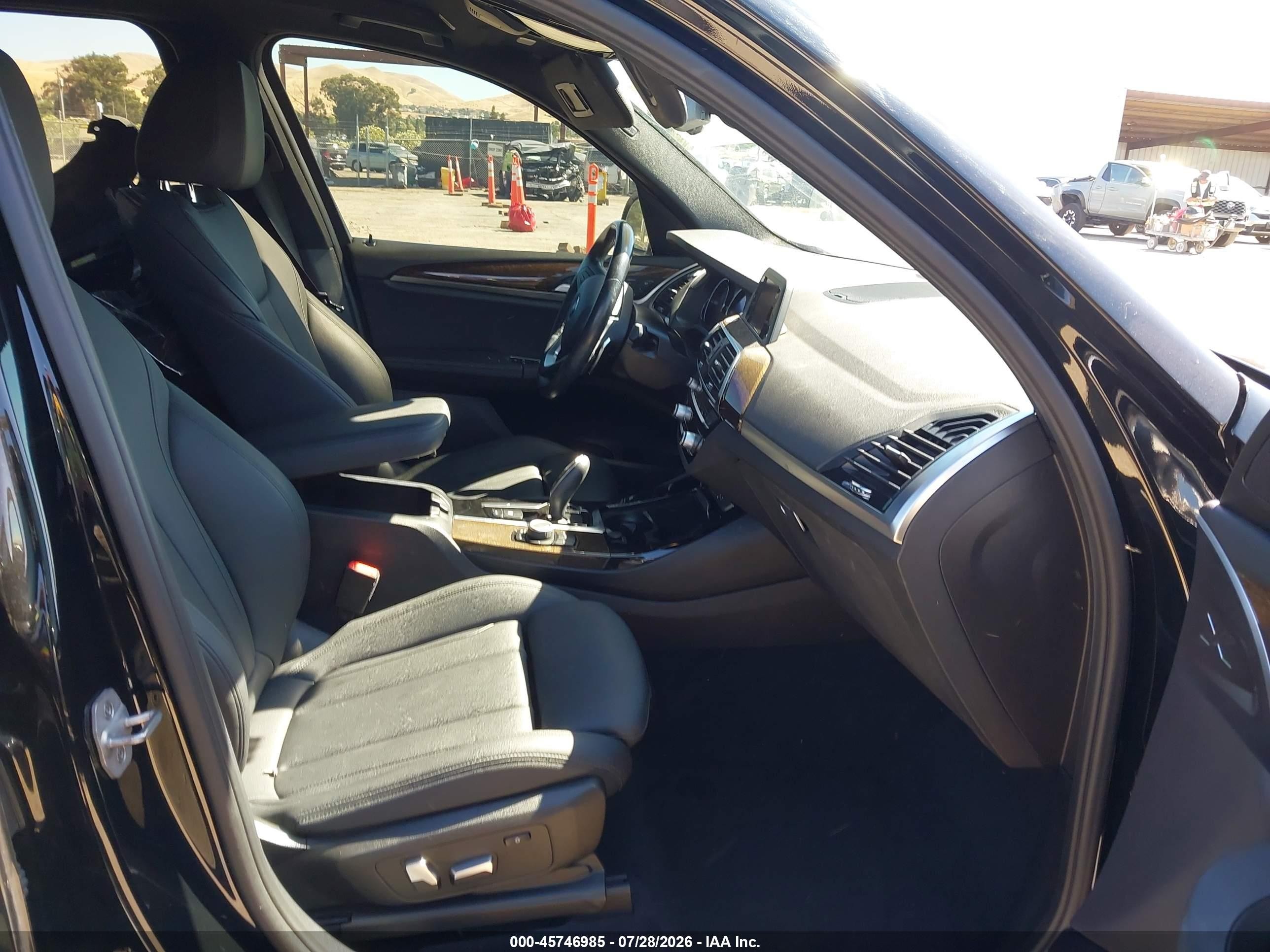 2019 Bmw X3 Sdrive30i Black vin: 5UXTR7C52KLE96098