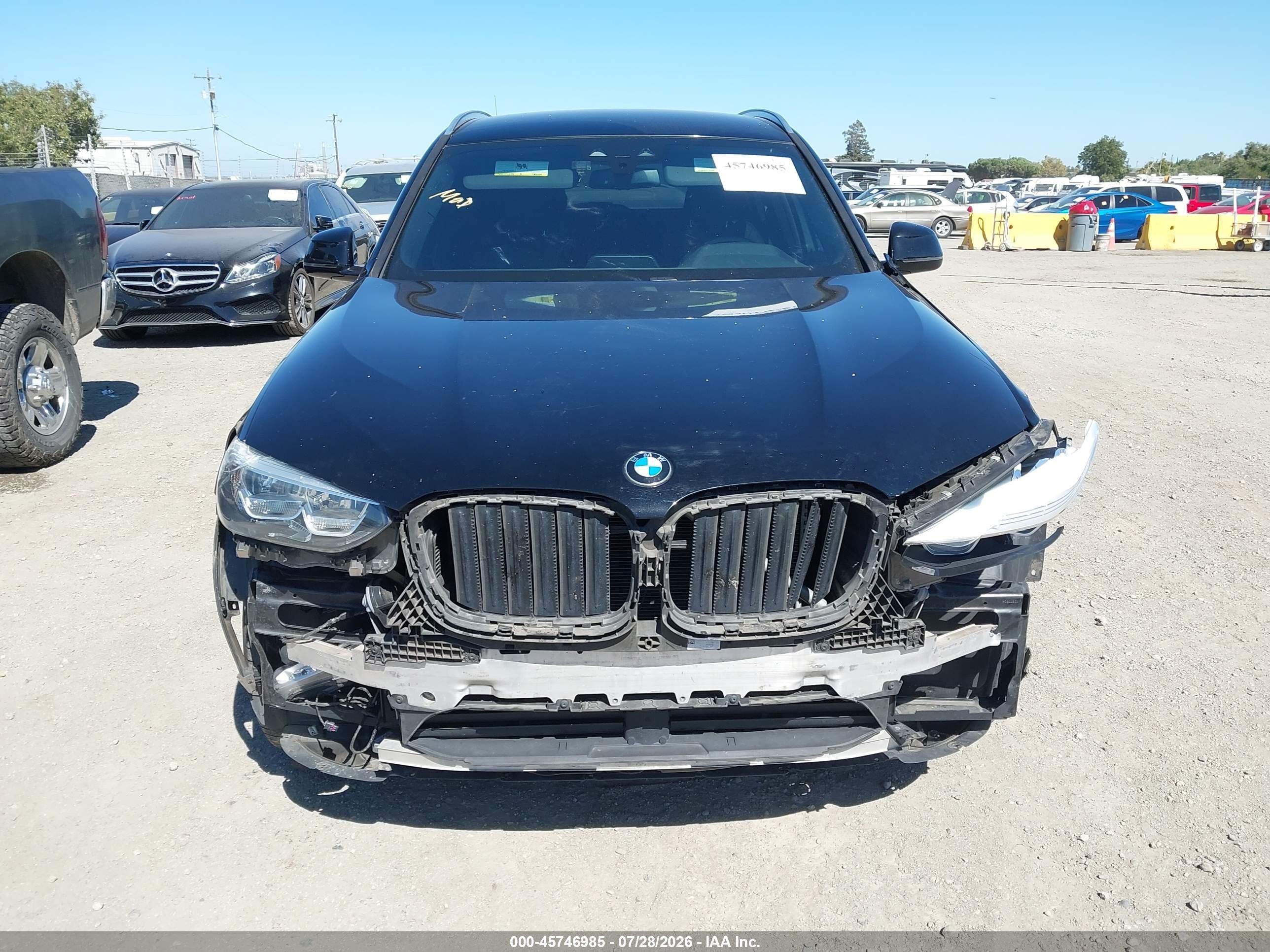 2019 Bmw X3 Sdrive30i Black vin: 5UXTR7C52KLE96098