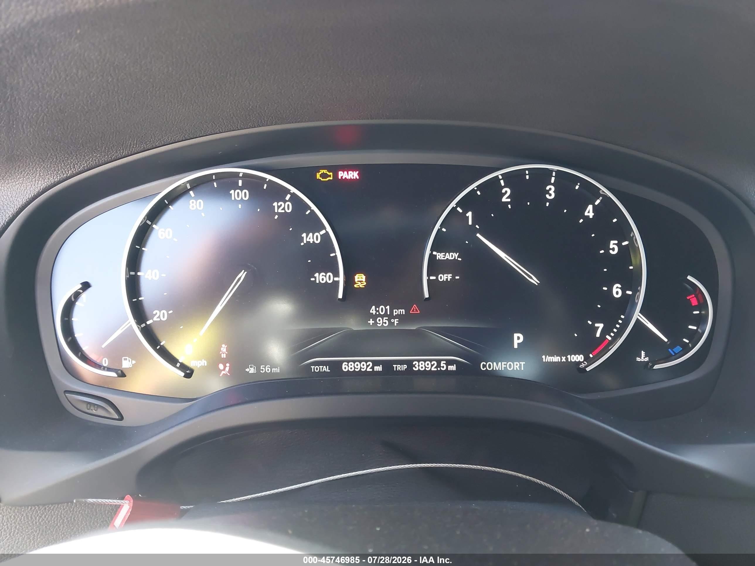 2019 Bmw X3 Sdrive30i Black vin: 5UXTR7C52KLE96098
