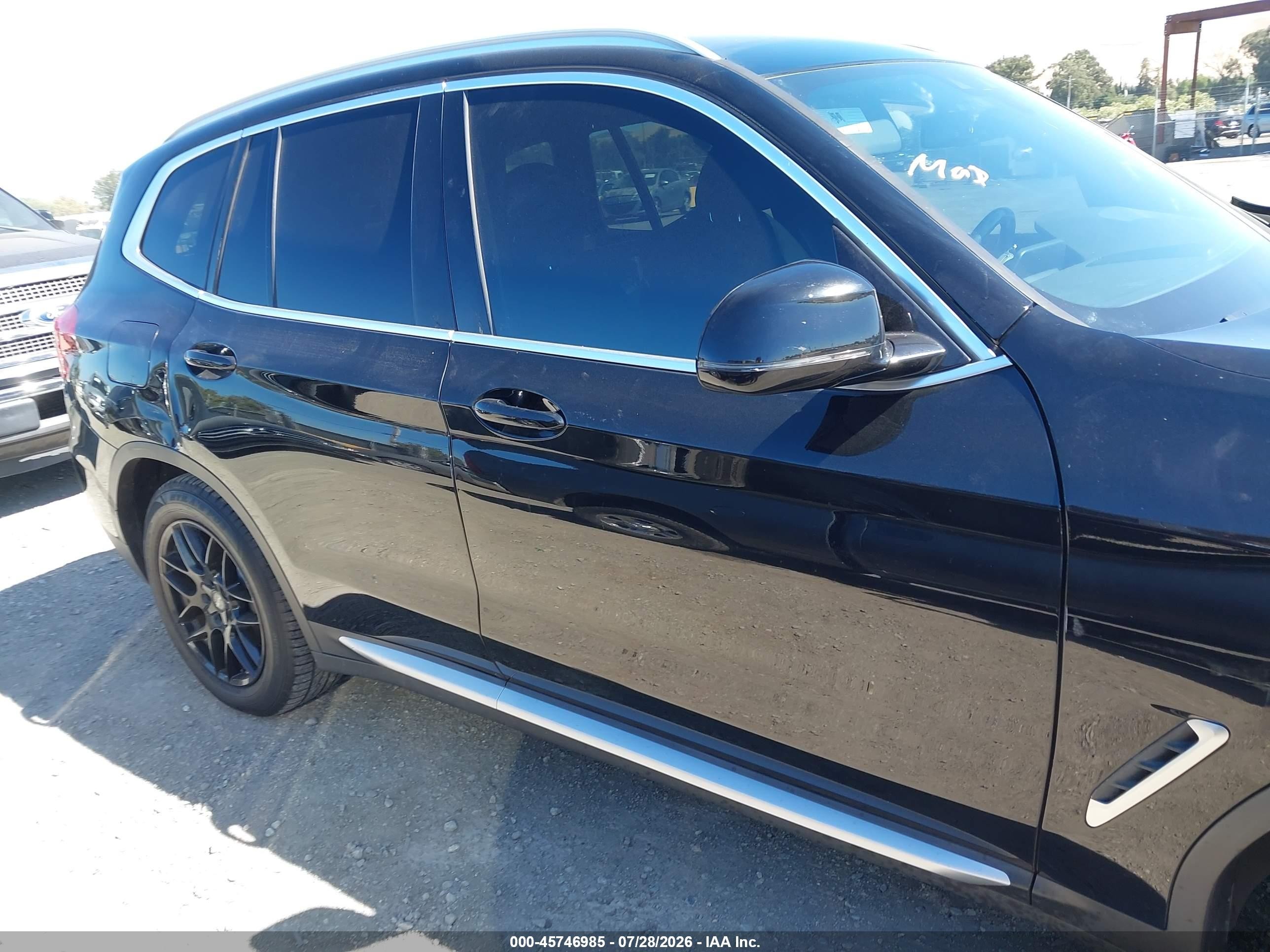 2019 Bmw X3 Sdrive30i Black vin: 5UXTR7C52KLE96098