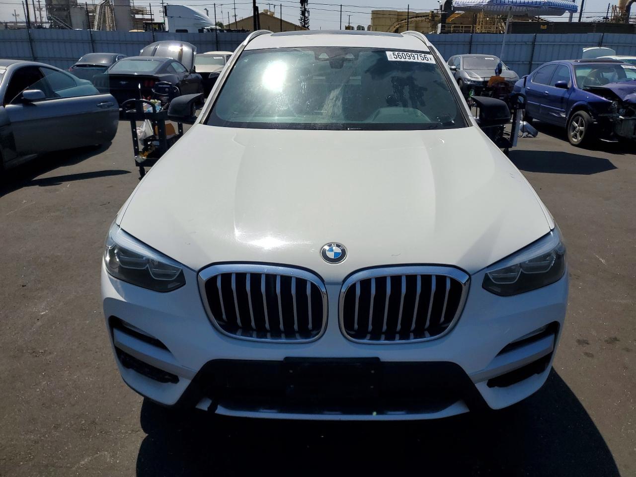 2019 Bmw X3 Sdrive30i White vin: 5UXTR7C55KLF24525