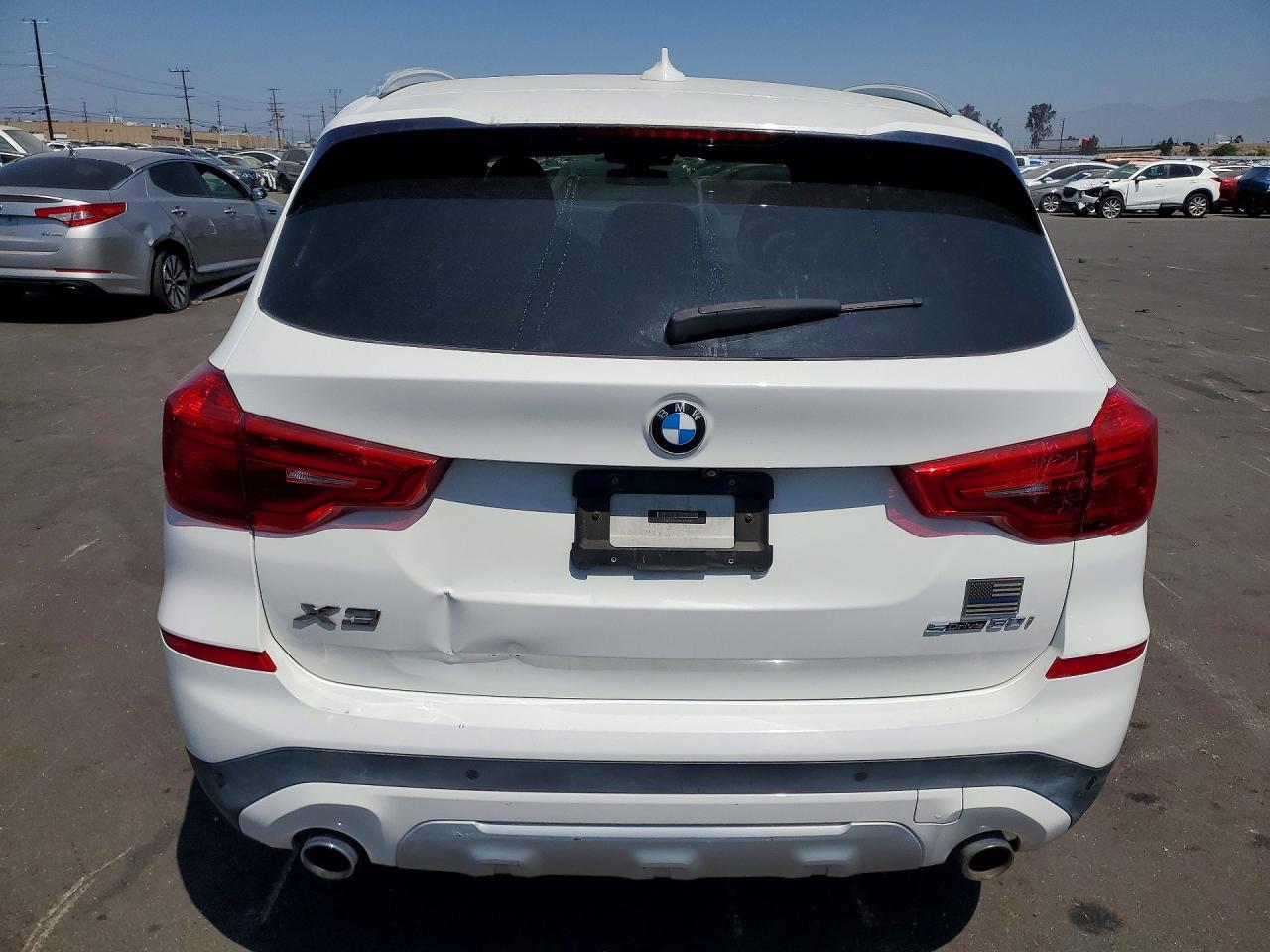 2019 Bmw X3 Sdrive30i White vin: 5UXTR7C55KLF24525