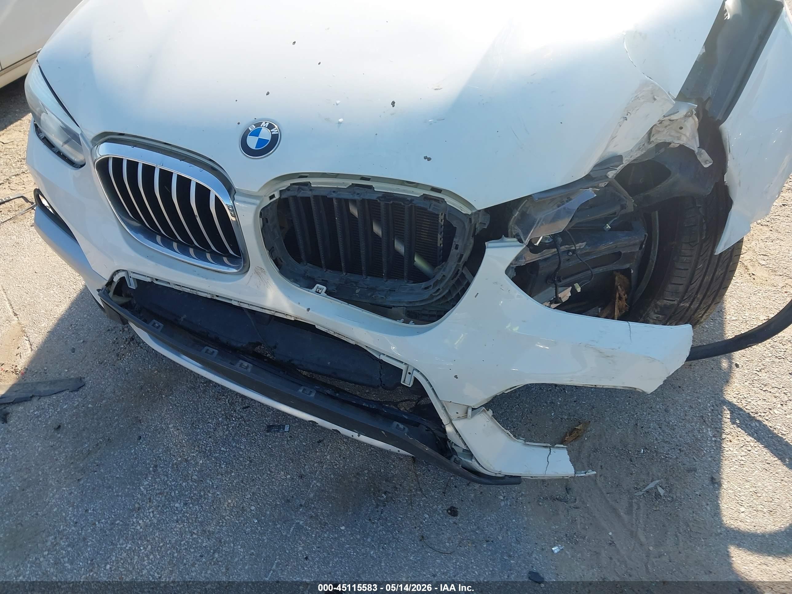 2019 Bmw X3 Sdrive30i White vin: 5UXTR7C57KLA48570