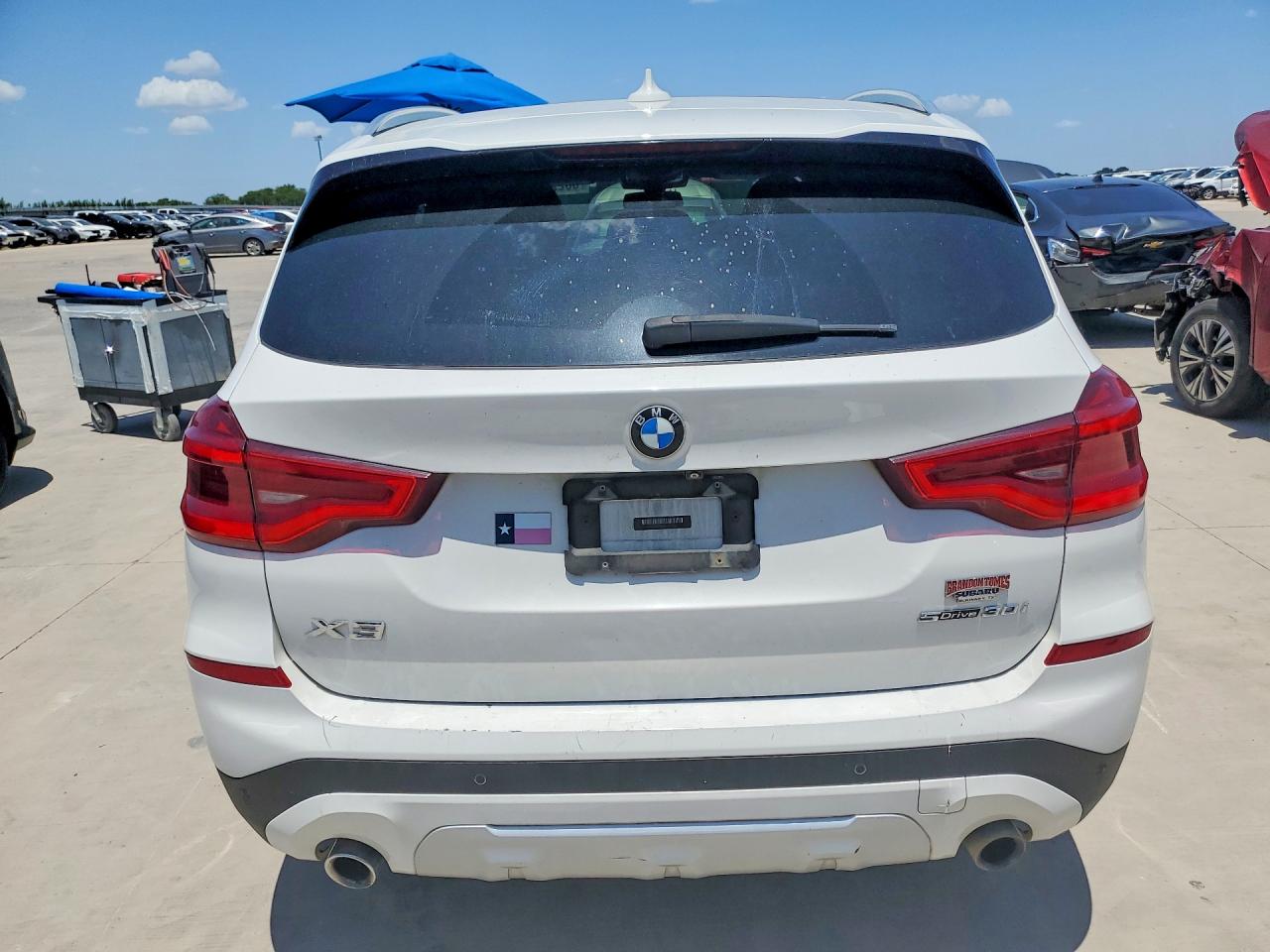 2019 Bmw X3 Sdrive30i Белый vin: 5UXTR7C57KLF30164