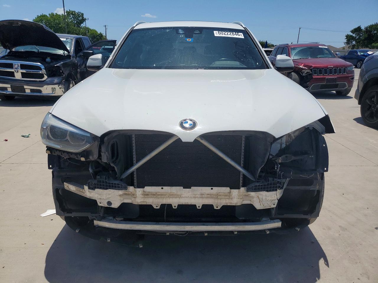 2019 Bmw X3 Sdrive30i Белый vin: 5UXTR7C57KLF30164