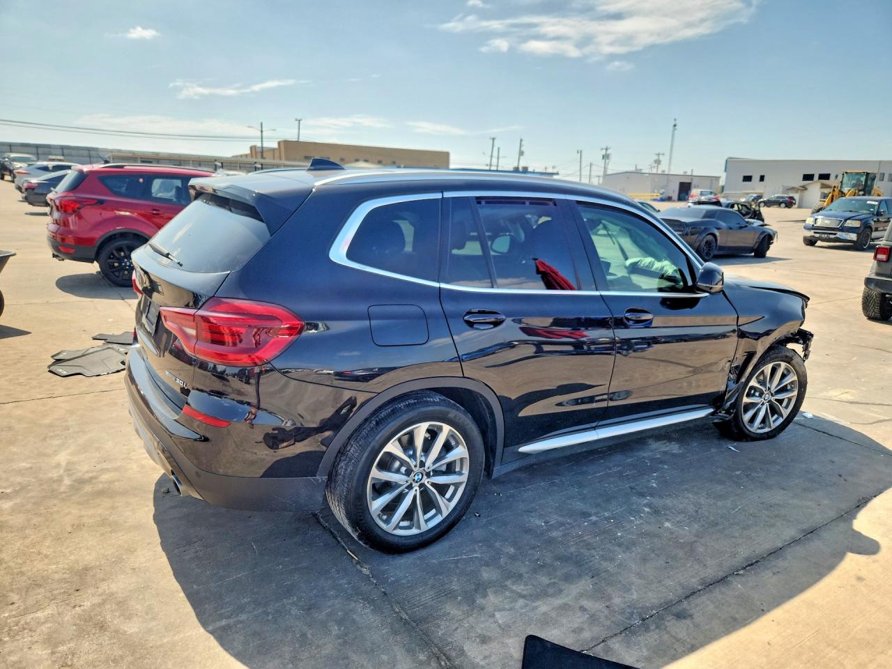 2019 Bmw X3 Sdrive30i Black vin: 5UXTR7C58KLF32649