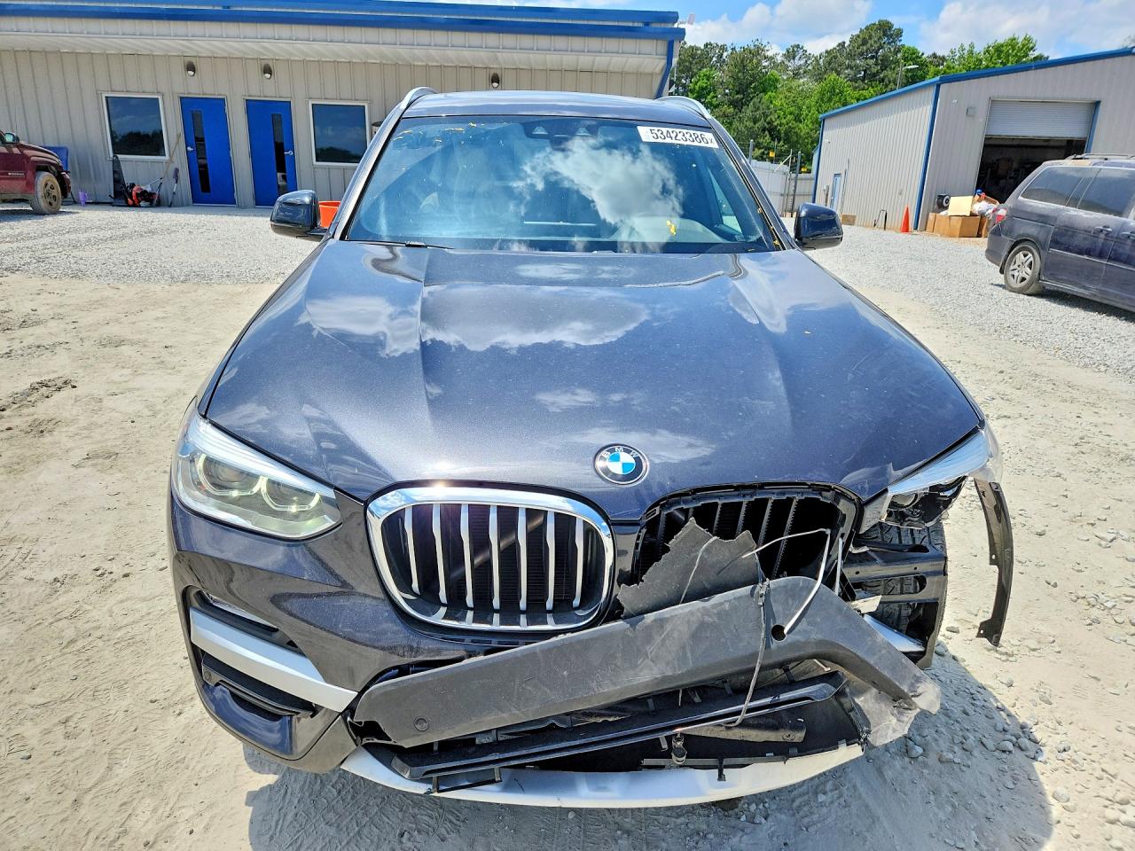 2019 Bmw X3 Sdrive30i Серый vin: 5UXTR7C58KLR52361