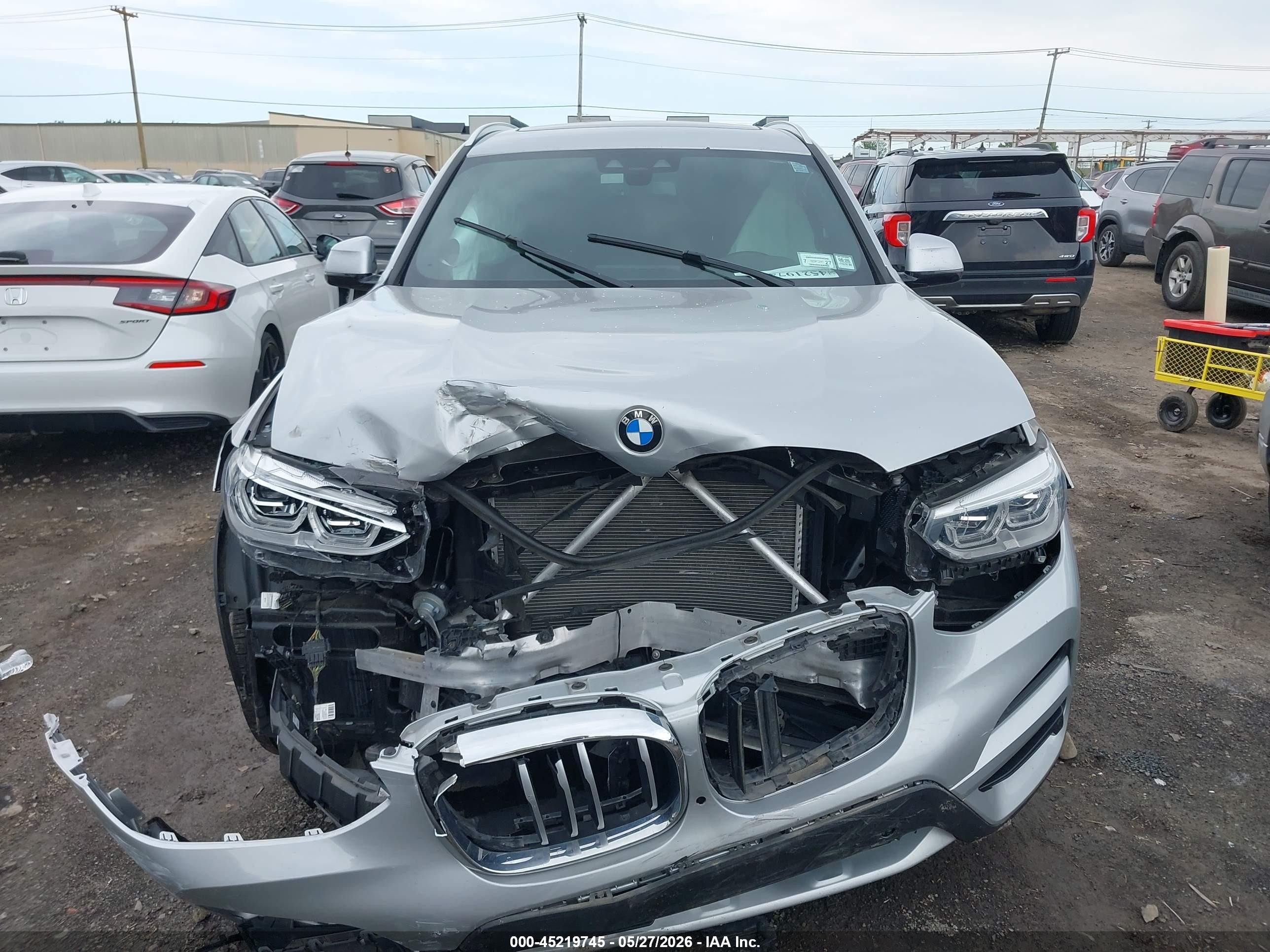 2018 Bmw X3 Xdrive30i Silver vin: 5UXTR9C50JLD74642