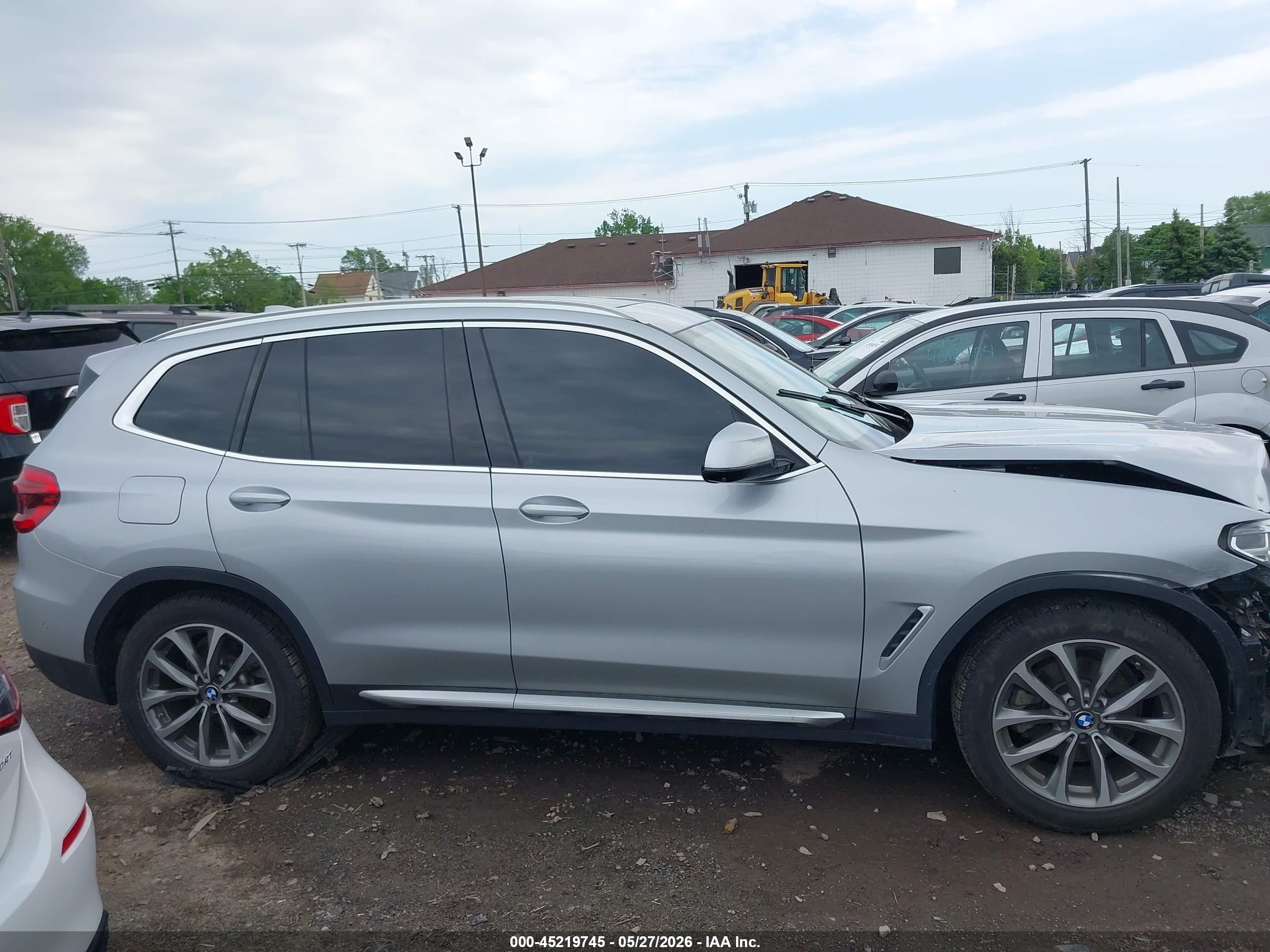 2018 Bmw X3 Xdrive30i Silver vin: 5UXTR9C50JLD74642