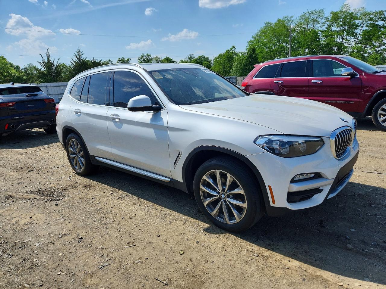 2019 Bmw X3 Xdrive30i White vin: 5UXTR9C51KLE21193