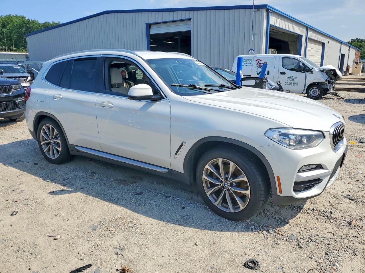 2019 Bmw X3 Xdrive30i White vin: 5UXTR9C51KLP82873