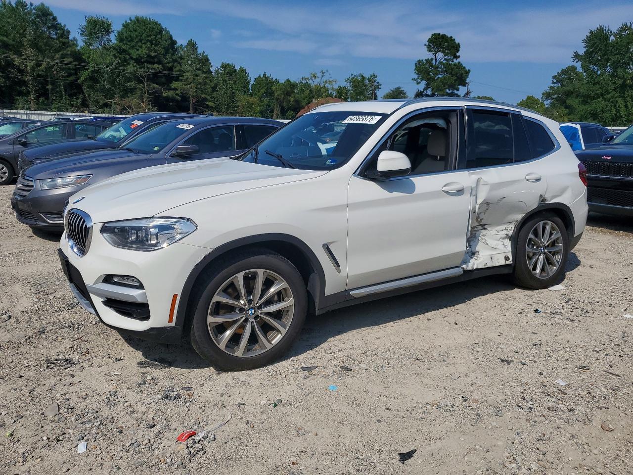 2019 Bmw X3 Xdrive30i White vin: 5UXTR9C51KLP82873
