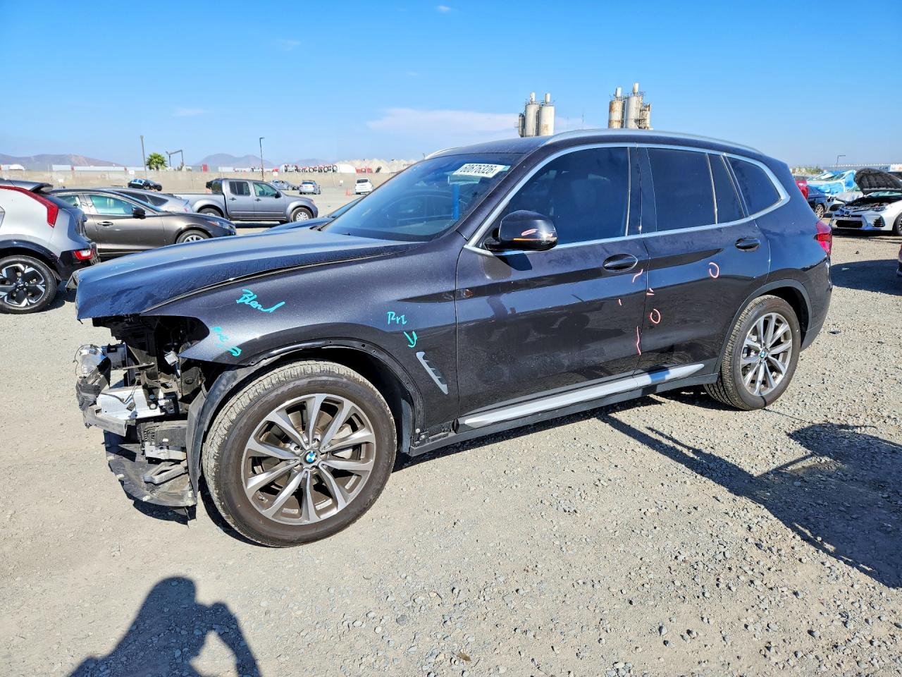 2019 Bmw X3 Xdrive30i Угольный vin: 5UXTR9C51KLP91086