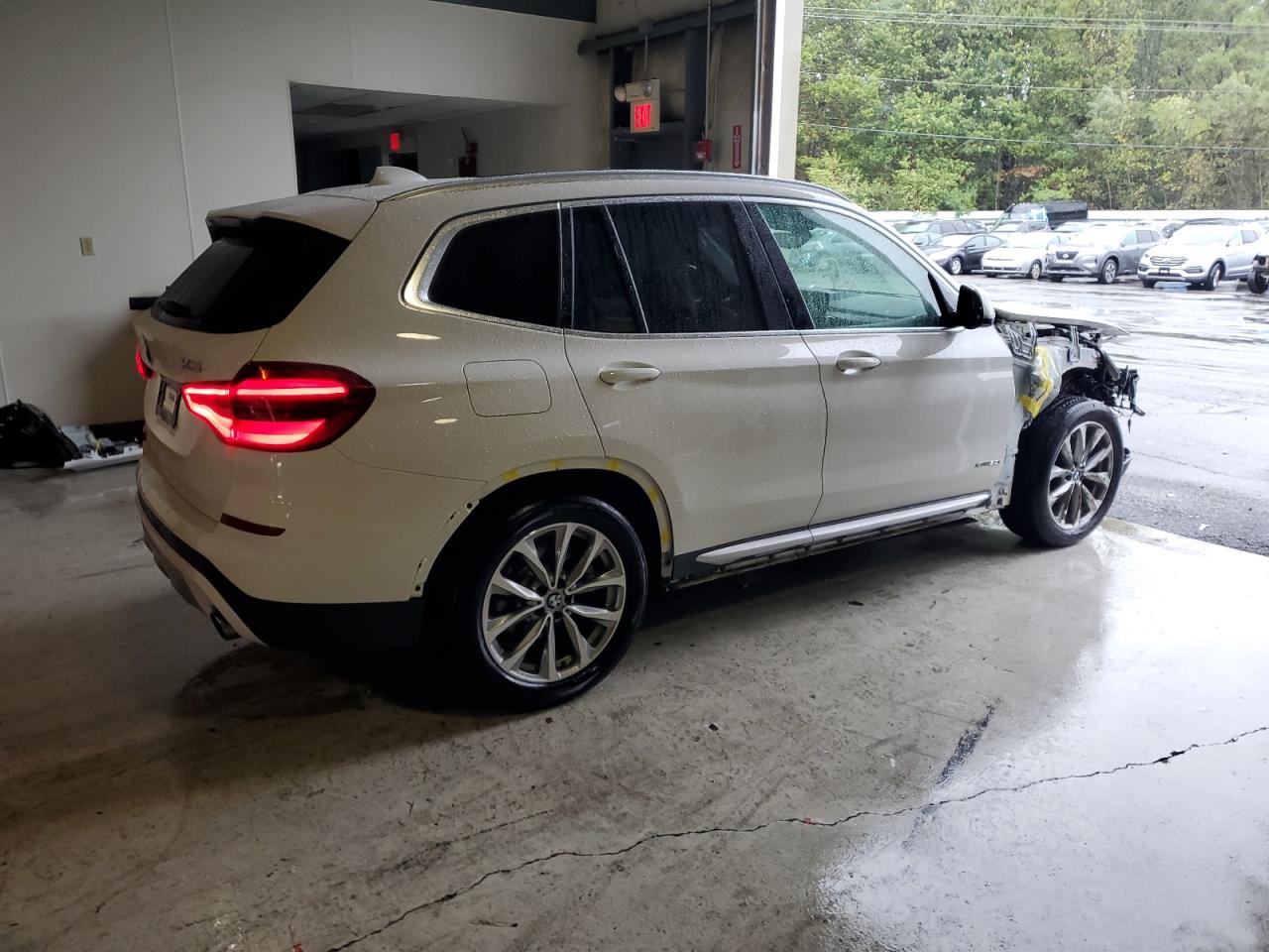 2018 Bmw X3 Xdrive30i Белый vin: 5UXTR9C52JLC74753