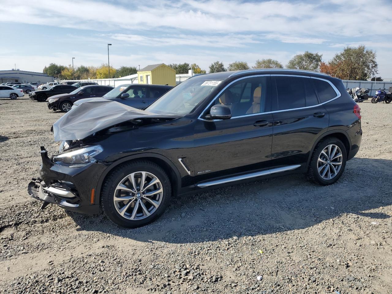 2018 Bmw X3 Xdrive30i Черный vin: 5UXTR9C52JLC75840