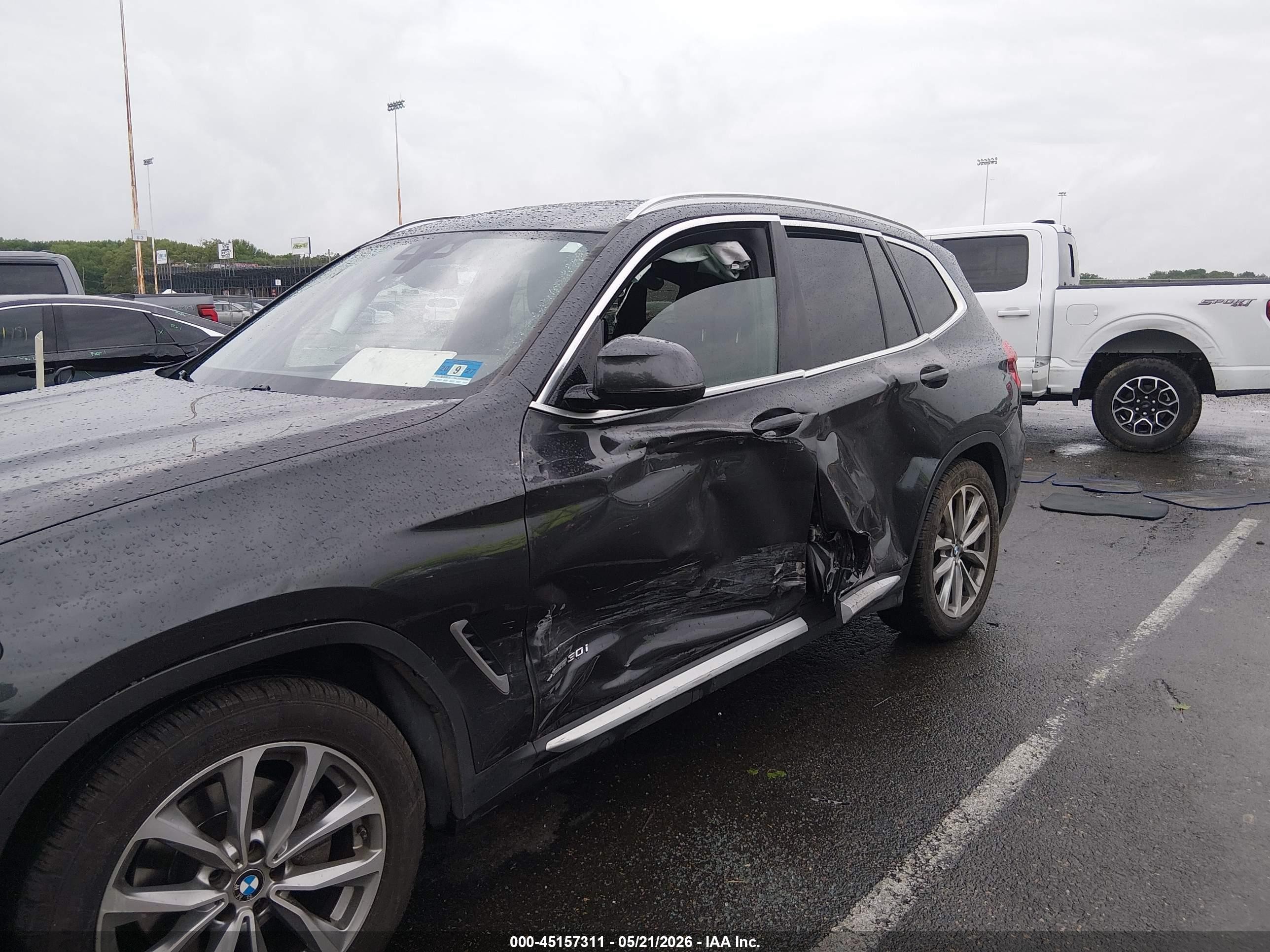 2018 Bmw X3 Xdrive30i Black vin: 5UXTR9C53JLD59309