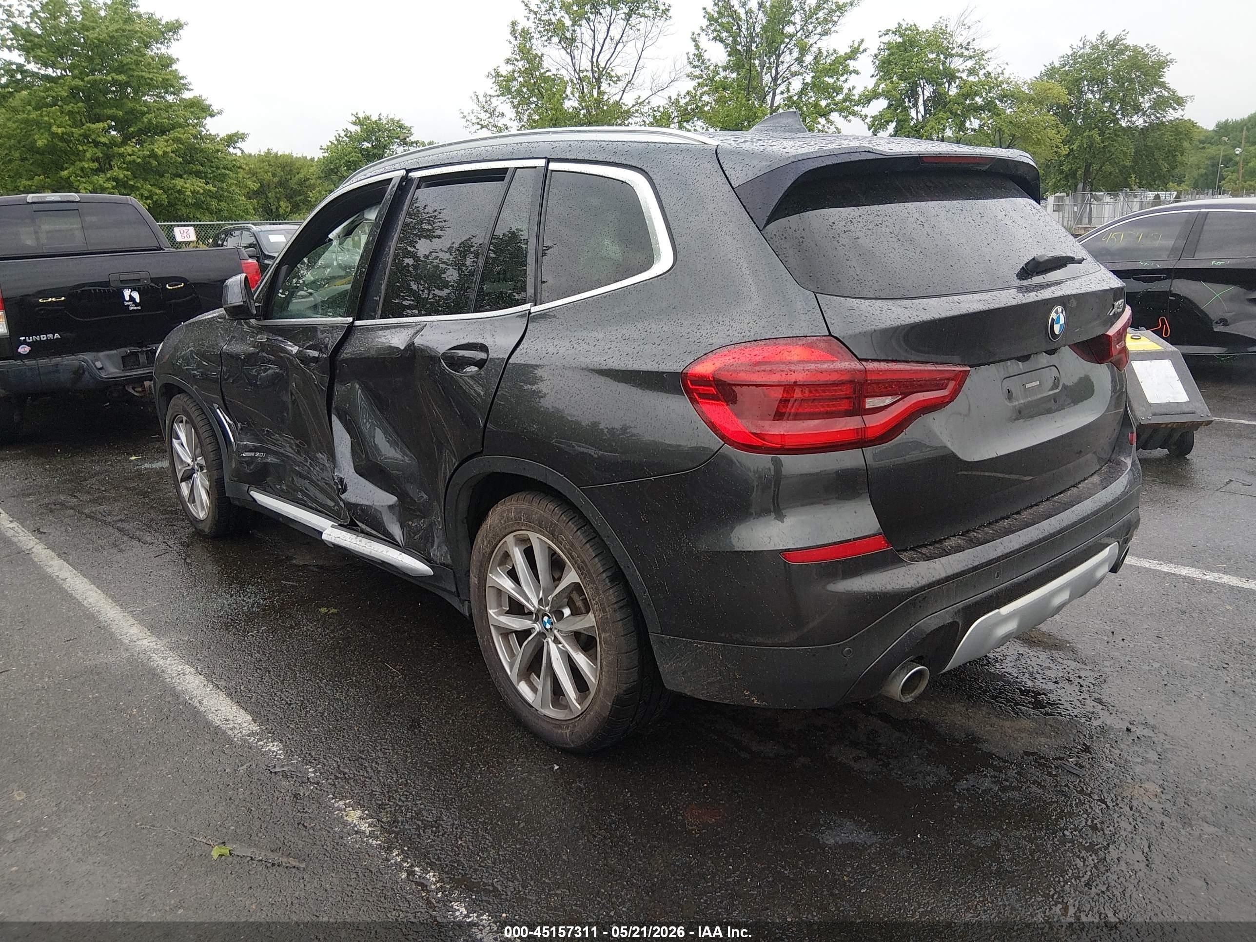 2018 Bmw X3 Xdrive30i Black vin: 5UXTR9C53JLD59309